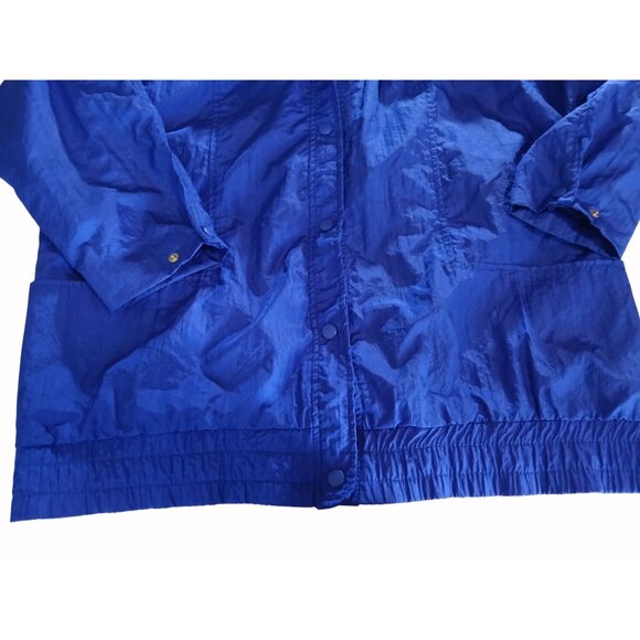 Vintage KRISTEN BLAKE Womens Blue Parachute Windbreaker Size M Jacket 80s Retro - Picture 15 of 15